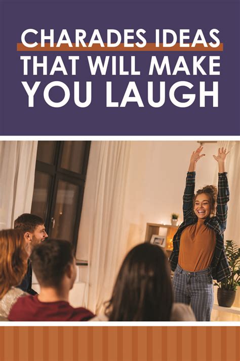 Charades Ideas for Adults. Charades is a fun party game for all age groups, but when you're just playing with adults, it opens up more possibilities. Just think of all the old (and new) movies and TV shows you can use. This list contains the best TV show, movie, and book charades ideas for adults. 